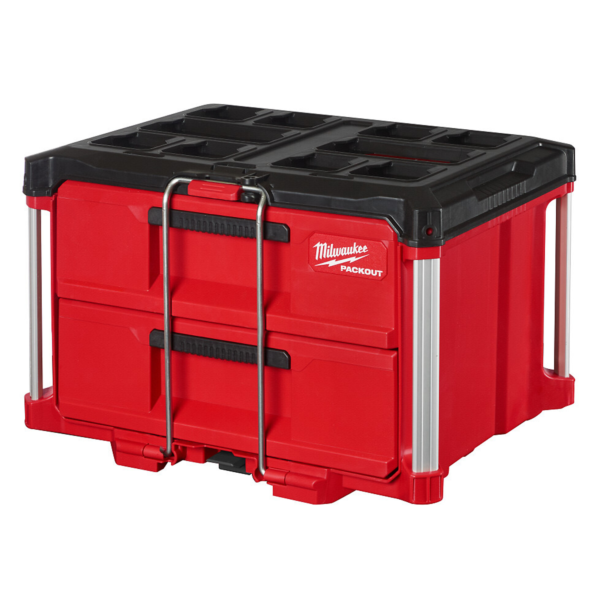Milwaukee PACKOUT 2-Drawer Toolbox, 16.3in.L x 22.2in.W x 14.3in.H, Model# 48-22-8442